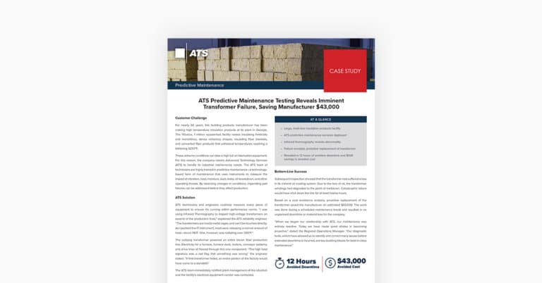 Predictive Maintenance case study mockup