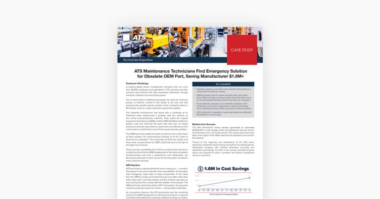 Maintenance technician case study mockup