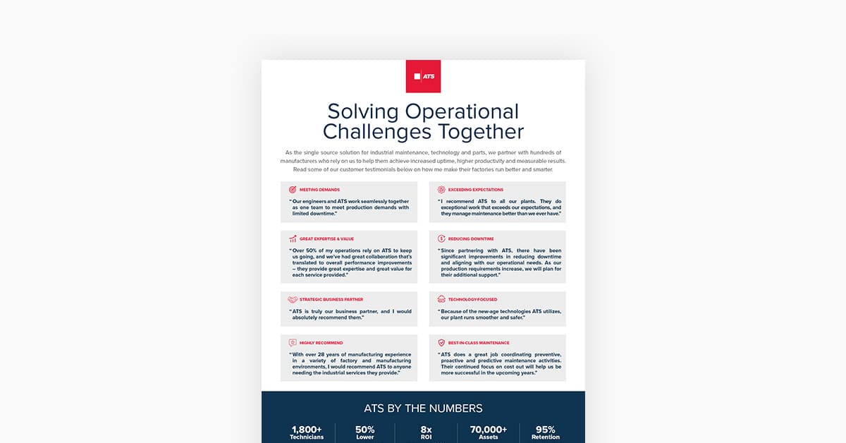 Solving Operational Challenges Together | ATS