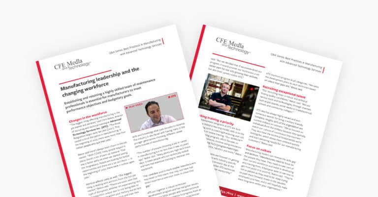 Manufacturing leadership white paper mockup