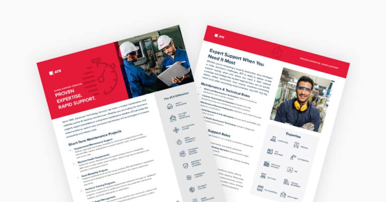 PDF pages of surge support info sheet.
