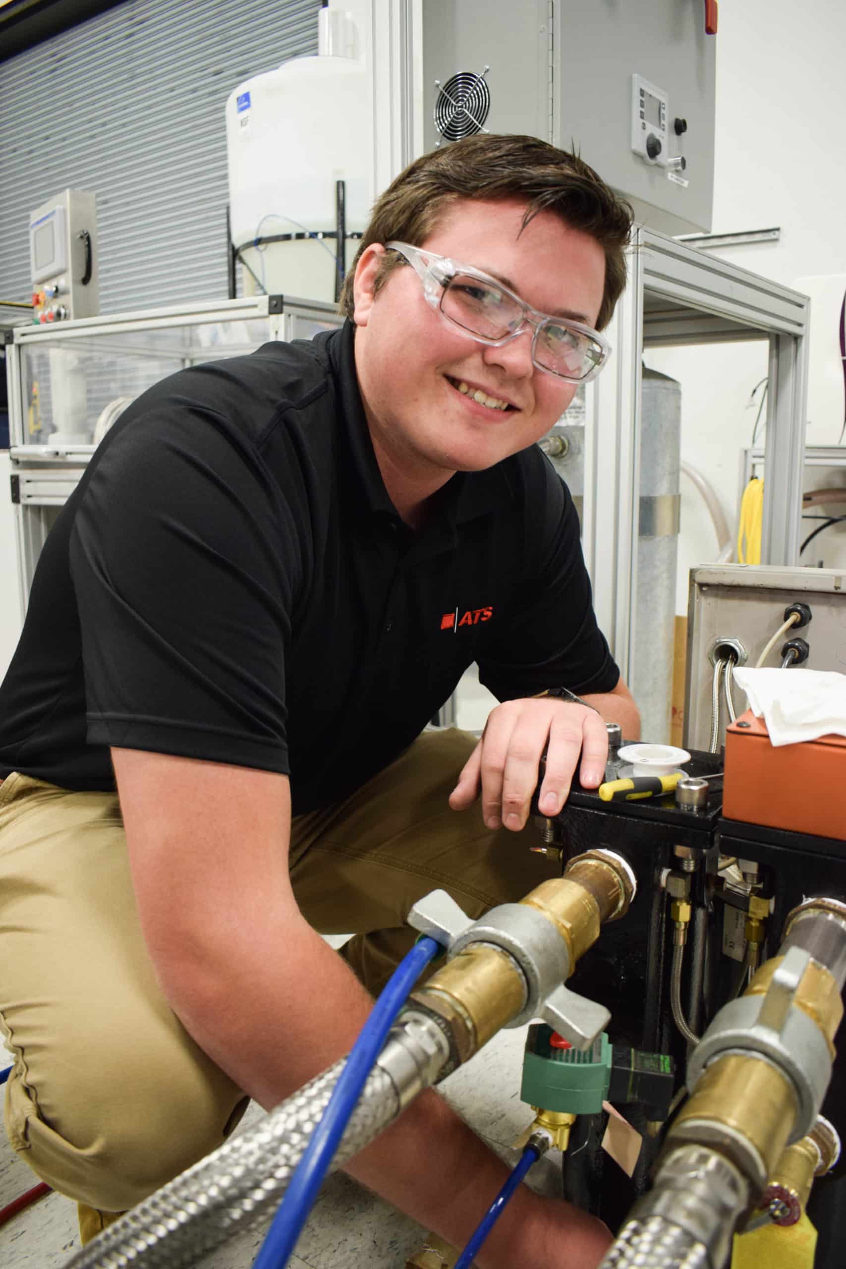 ATS interns during paid internship in manufacturing Peoria IL