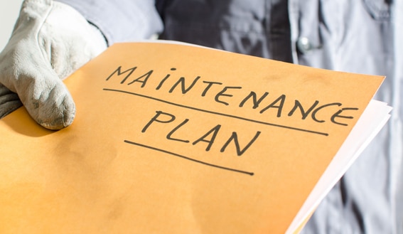 Maintenance plan folder.