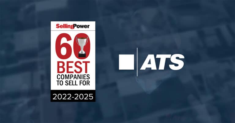 Graphic featuring 60 best companies to sell for according to Selling Power.