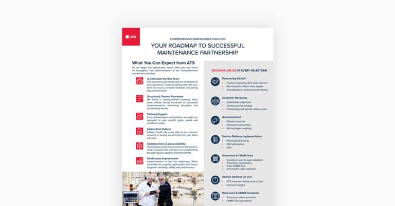 Comprehensive maintenance solution info sheet PDF image