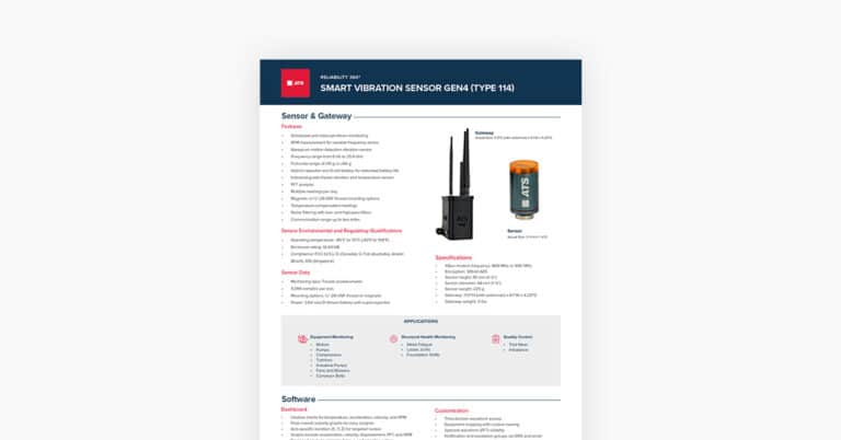 Smart Vibration Sensor Gen4, Type 114 PDF image