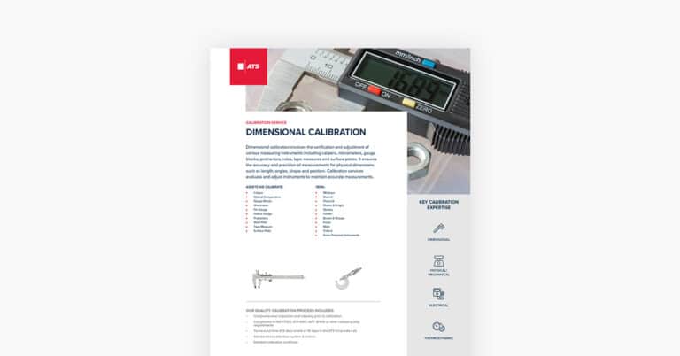 Image graphic of dimensional calibration line card