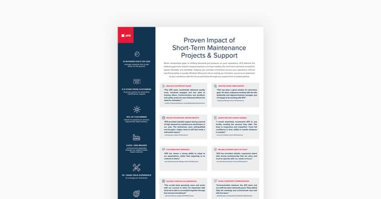Surge customer quotes and stats info sheet image graphic