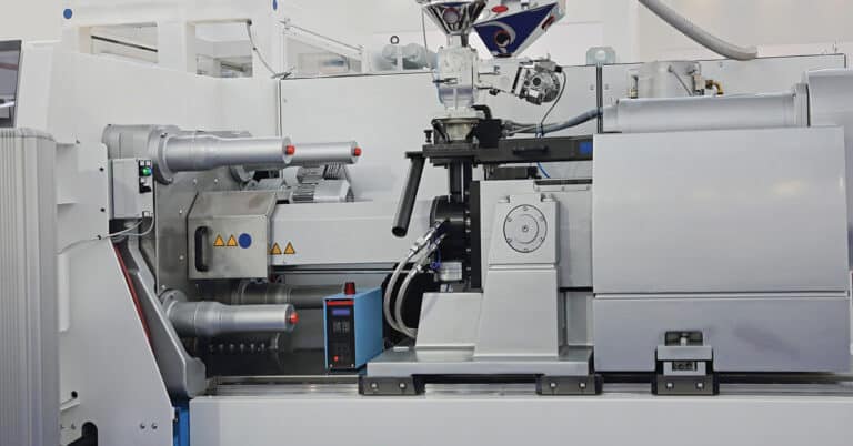 Plastic parts factory production injection molding machine.